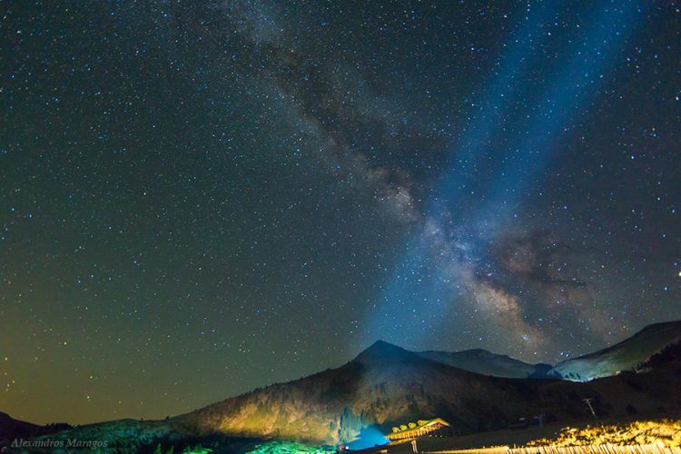 The Milky Way over Greece