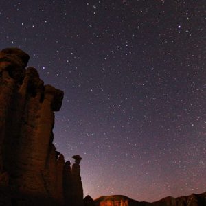 Night Sky above Behestan Castle