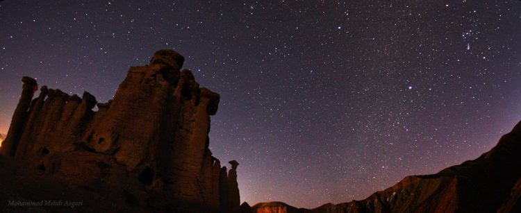 Night Sky above Behestan Castle