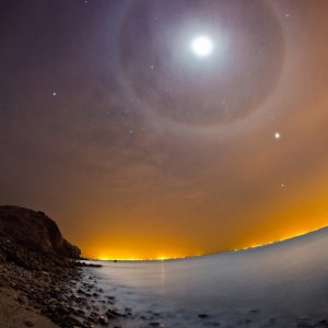 Moon Halo over Halo Island