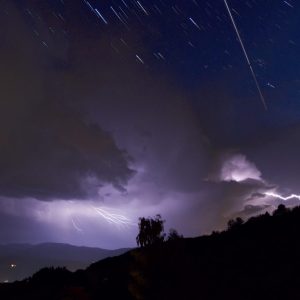 ISS Passes over a Thunderstorm