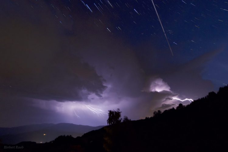 ISS Passes over a Thunderstorm
