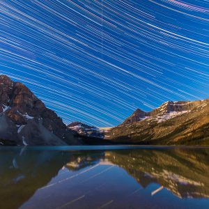 Star Trails Over Bow Lake