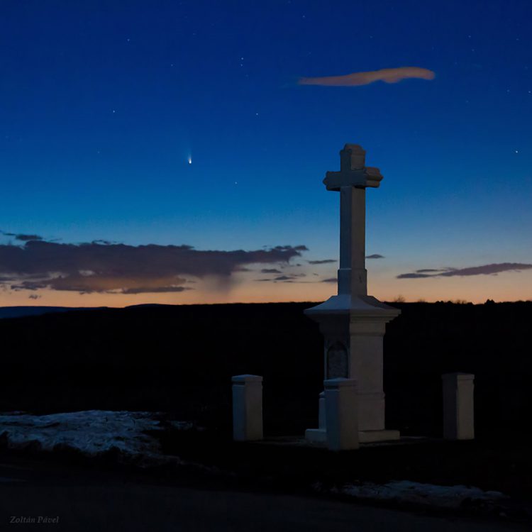 Panstarrs and the Cross