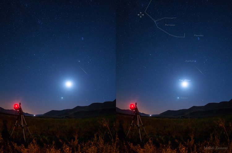 Perseid & Conjunction