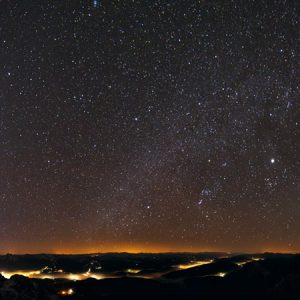 Zodiac Light over Dachstein Mountain