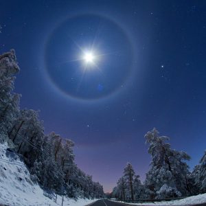 A Quadruple Lunar Halo Over Spain