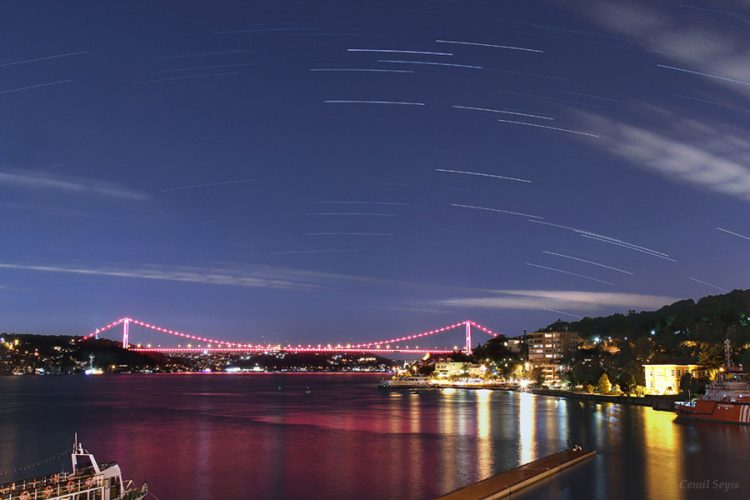 Star Trails over Bosphorus