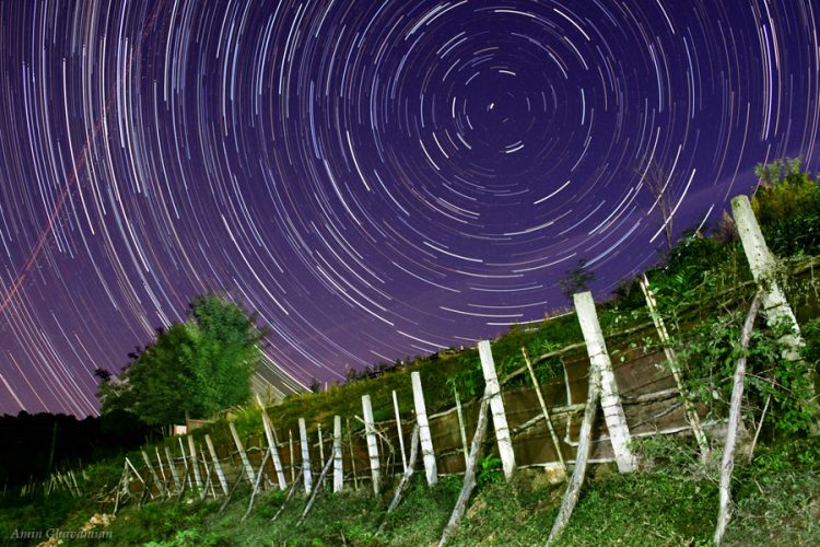 Star Trails over a Lovely Farm