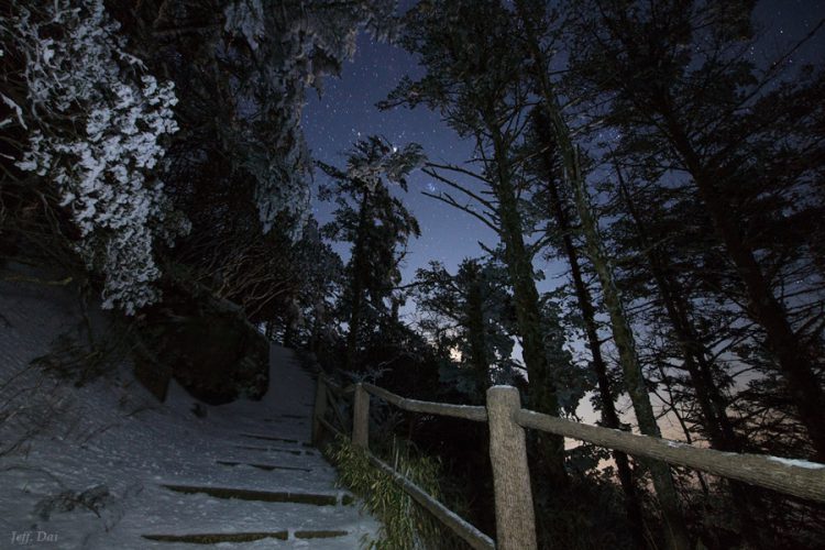 Mount Emei at Night