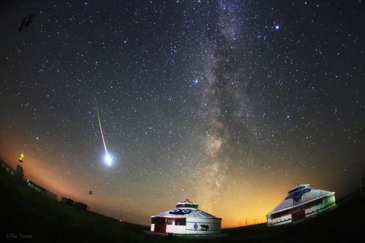 A Fireball of Perseids Meteor Shower