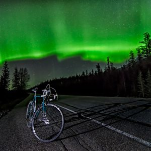 Northern Lights During Night Ride