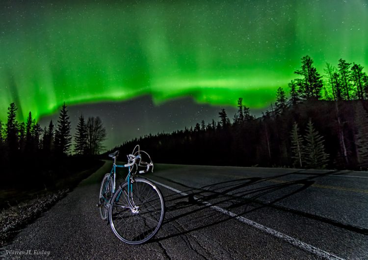 Northern Lights During Night Ride