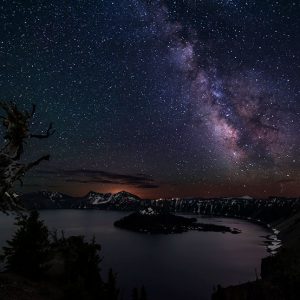 Milky Way over Crater Lake