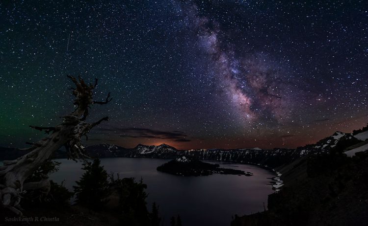 Milky Way over Crater Lake