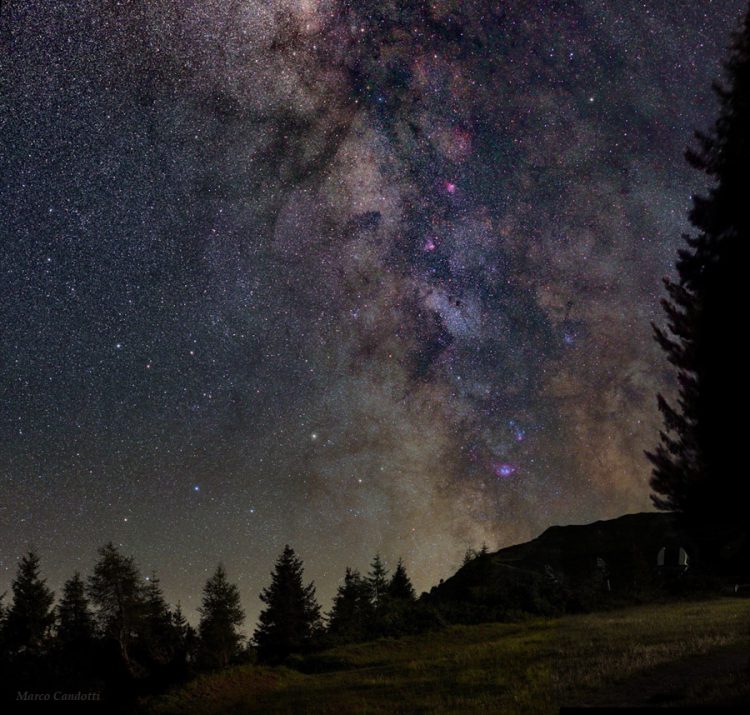 Milky Way over the Monte Zoncolan