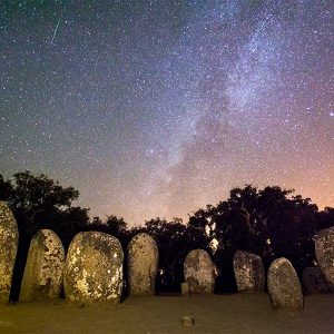Almendres Cromlech During Perseids