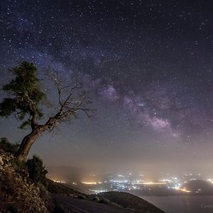 Galaxy and the Light Pollution