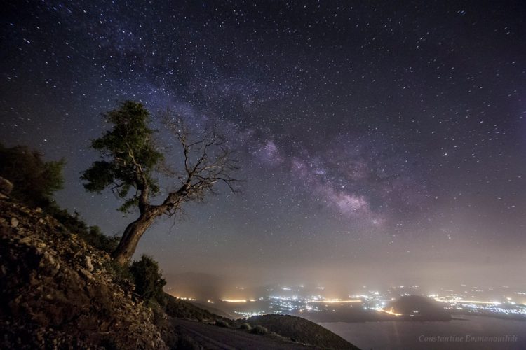 Galaxy and the Light Pollution