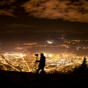 Light Pollution over Innsbruck