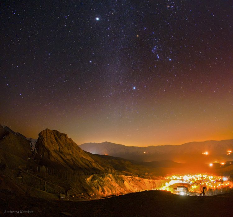Winter Sky over Light Pollution
