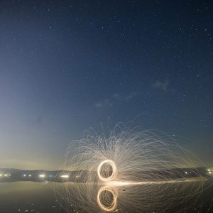 Firework Under Sky