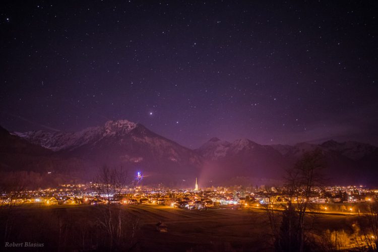 Mars Rises over Oberstorf