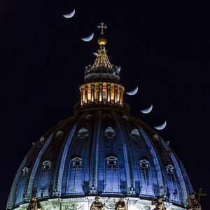 Moonset in Vatican