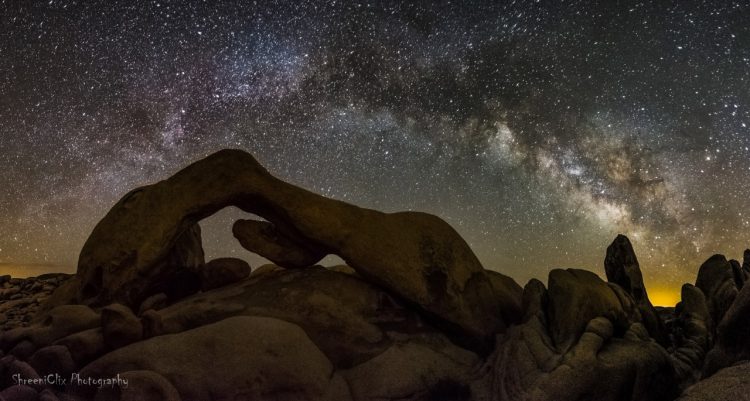 Milky Way over the Arch Rock