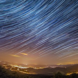Milky Way Trail over Decin City
