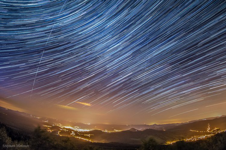 Milky Way Trail over Decin City