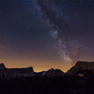 Milky Way over Passo Giau