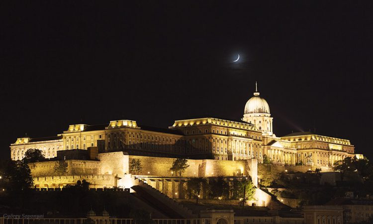 Castle and Crescent Moon