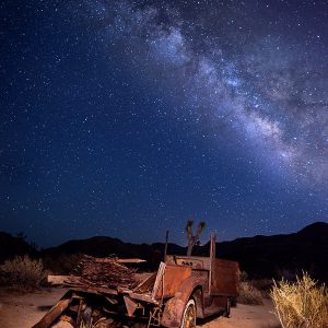 Abandoned Under Milky Way
