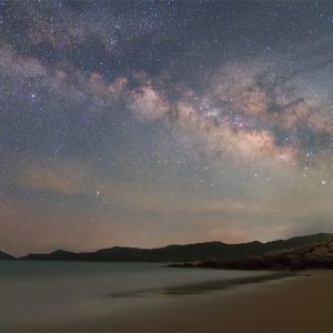 Beach and the Milky Way