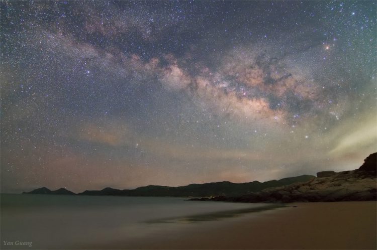 Beach and the Milky Way