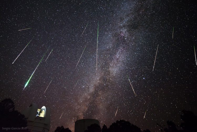 Perseid Meteor Shower (Photo Composite)