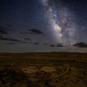 Pueblo Bonito and Milky Way