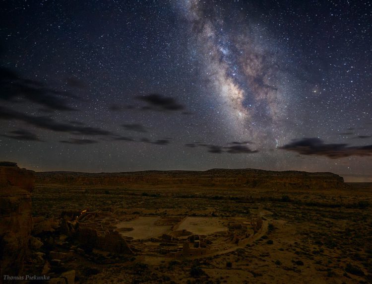 Pueblo Bonito and Milky Way