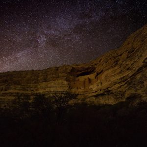 Montezuma Castle and Milky Way