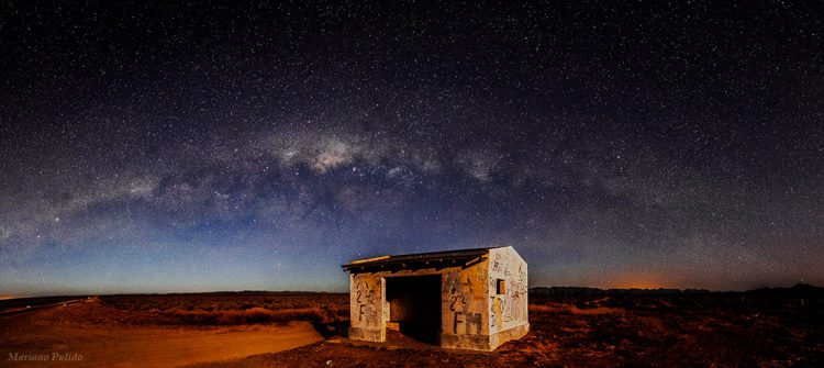 Old Bus Stop and the Milky Way