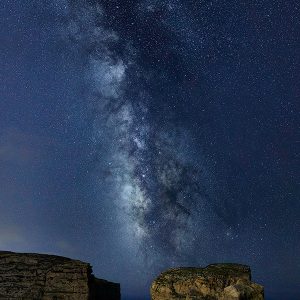 Milky Way over the Fungus Rock