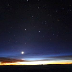 Venus in Zodiacal Light (at 35,000 ft)