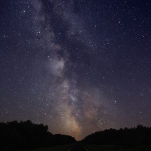 Milky Way and Railroad
