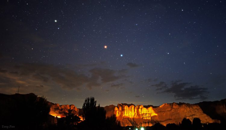 Three Diamonds in the Sky