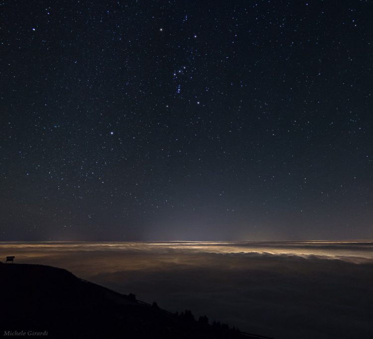 Orion Above a Sea of Fog