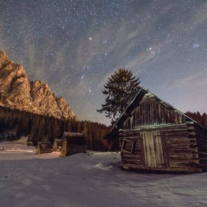 Orion and Pleiades over Mount Siera