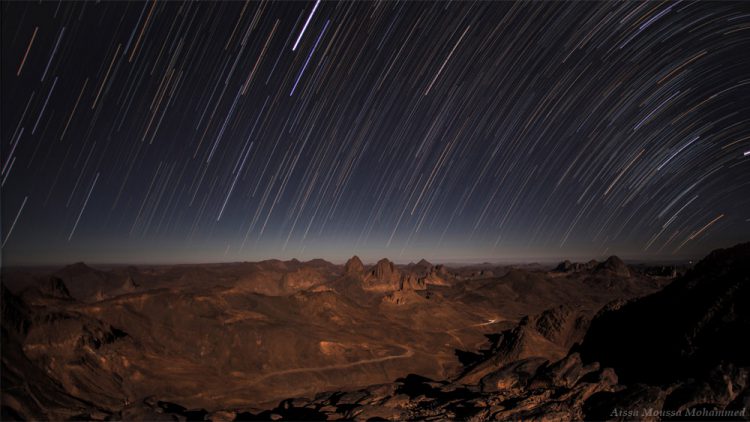 Startrails over Assekrem