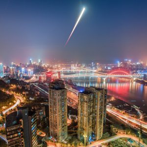 Blood Moon Rises over Chongqing