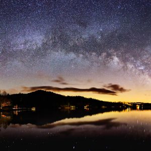 Milky Way Bow over Lake Burton